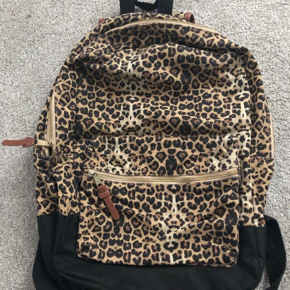 Leopard Print Backpack